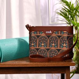 Multicolor Women Sling Bag Royal Indian Peacock Motif Harmony Sling Bag-image-63