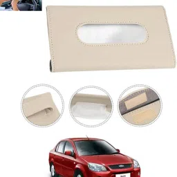 New Excellent Bright Color Beige Rectangle Shape Tissue Box For-148 Vehicle Tissue Dispenser-image-91
