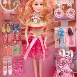 bi doll with doll house accessories (Pink)-picture-27