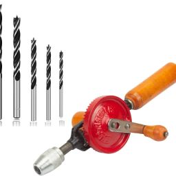 Heavy Duty 1/4inch Hand Drill Machine With 5 pcs wood drill bit Rotary Tool-15