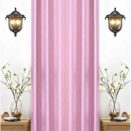 153.1 cm (5 ft) Polyester Semi Transparent Window Curtain Single Curtain-image-38