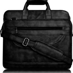 Men Black Messenger Bag-image-8