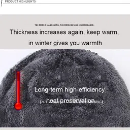 frackson Solid, Self Design, Woven Beanie image 2