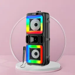 GUGGU Bluetooth Party Speaker With Karaoke Mic & RGB Lights Immersive Stereo SoundH58 40 W Bluetooth Party Speaker-picture-11