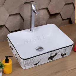 Over Counter Top Wash Basin For Living Room Countertop (18 x 14 x 5.5 Inch) 4112 Table Top Basin-image-87