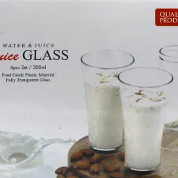 (Pack of 6) 06 pc XTronic Life Engine Unbreakable Glass Set Water/Juice Glass-image-62