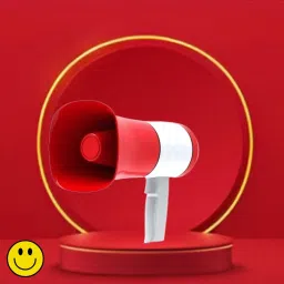 Handheld Megaphone with Siren, Microphone & Rechargeable for Outdoor EventsB256 Bhopu Portable Megaphone, Siren Loudspeaker Function and Long Battery BackupR256 Outdoor PA System-11