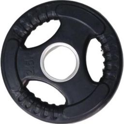 5 kg Rubber Coated & Integrated Metal Grip - Black Weight Plate 2.5kg Home Gym Combo-image-0