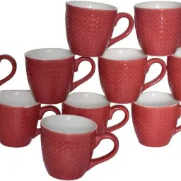 Ceramic Handcrafted Bumpy Textured Tea Cup Set-17