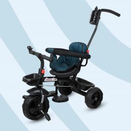 Kids Best Tricycle for Ride with Safety 552 Kids Tricycle Parental Handle,Basket,Seat with Cloth Tricycle-image-35
