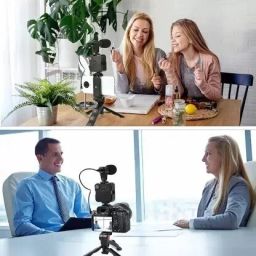 MURLIHUB Vlogging Kit Living Streaming Equipment with Shotgun Mic 49 LED Light Tripod Kit Tripod Kit, Monopod Kit image 3