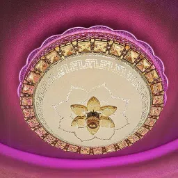 Crystal Ceiling Round Light and Modern LED Chandelier light 12 inch Chandelier Ceiling Lamp-1