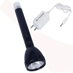 JY SUPER 9050 RECHARGEABLE FLASHLIGHT WITH DUAL LED BULBS Torch 10 hrs Torch Emergency Light-1