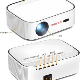 TOPPRO YG550 Android 9.0 Full HD 1GB DDR4/32GB (840 ANSI) 5G WiFi/BT5 With IPS Display (10000 lm / 2 Speaker / Wireless / Remote Controller) Portable Projector image 4