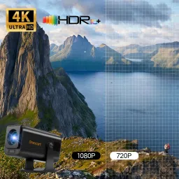 Omexcart 4K Android 13.0 Smart Projector, Auto Focus, Auto 4D Keystone 600ANSI (9000 lm) Portable Projector image 3