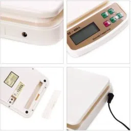 Tenant Electronic Digital 1Gram-10 Kg Weight Scale Lcd Kitchen Weight Scale Machine Measure for measuring fruits,shop,Food,Vegetable,vajan,offer,kata,weight machine Weighing Scale for grocery,kata,taraju,shop,computer kata,tarazu,jewellery,sabzi, Weighing scale (White) (adaptor included) Weighing Scale (White) Weighing Scale image 5