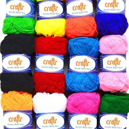 Wool Combo (12 pc) Hand Knitting /Crochet Hook Yarn, Knitting Dyed-image-40