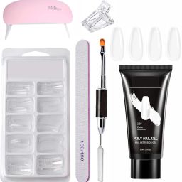 Poly Nail Extension Gel Kit for Builder Gel UV Nail Art 6PC Set-28