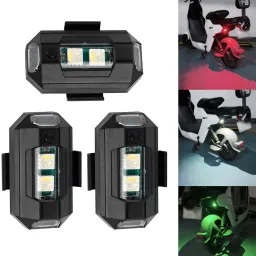 Aircraft Light with 7 Color + Flashing Mode Light for Helmet & Drone (Pack of 3) Shower Laser Light-1
