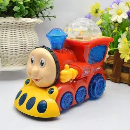 Bump and Go Musical Engine Truck Train with 4D Light and Sound Toy for Kids-24