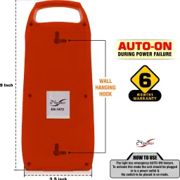 24 energy Table Top Lantern with (Auto On Feature) Rechargeable & Portable Home 8 hrs Flood Lamp Emergency Light image 2