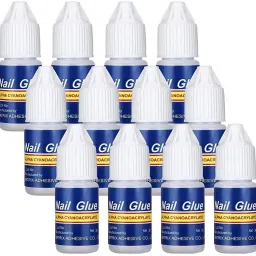 cosmetics 3g Adhesive Nail Art Glue Foil Rhinestone Sticker Adhesive Jewelry Diamond Super Sticky Polish Glue (Set of 12)-image-25