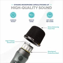 digimore D-340 UHF Wireless Microphone 160ft Range for Singing, Parties, Events Microphone image 2