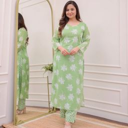 Women Cotton Rayon Ethnic Top Palazzo Set-image-50