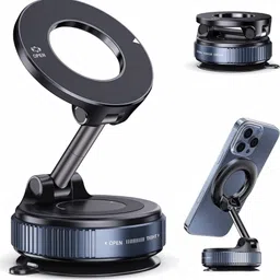 Easy U MagGrip Pro Magnetic Car Phone Holder | 360° Rotation | Dashboard Mount Mobile Holder-picture-27
