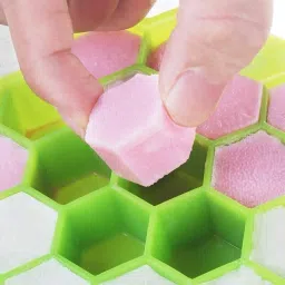 axune 1 L Silicone Honeycomb Shape Ice Cube Maker Ice Tray Ice Cube Mold Storage Containers Ice Bucket image 4