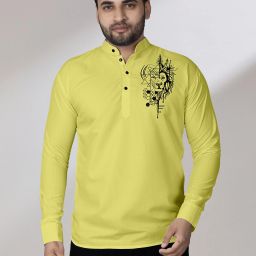 Men Printed Cotton Blend Straight Kurta-image-51
