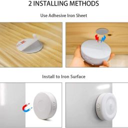 DandT LED Motion Sensor Light, USB Rechargeable LED Nightlight, Wireless Sensor Wall Light, LED Light for Wardrobe, Motion Sensor Light for Home Outdoor Camping Light White LED Light Night Lamp Motion Sensor Light image 2