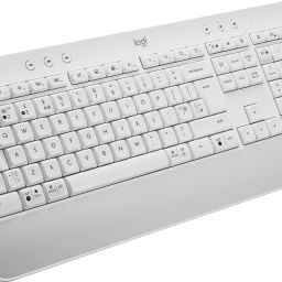 Logitech Signature K650 Bluetooth Standard Desktop Keyboard Compatible with Desktop, Laptop, Mac Easy to Use,Plug and Play,Quick, Comfy Durable body-0
