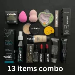 Valhalla face makeup kit primer fixer foundation face serum concealer lipstick eyelash-13