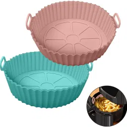 Silicon 2 PCS Air fryer Tray Multicolor Airfryer Tray-15