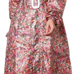 Graphic Print Women Raincoat-image-6