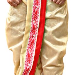 GOURI COLLECTIONS ready to wear DHOTI PANT with VELVET BORDER Embellished Men Dhoti-image-15
