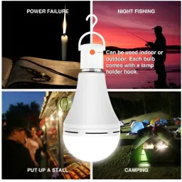 guggu Surya Emergency Bulb 12W Rechargeable LED Emergency Light_Pack of 2 NH459 4 hrs Bulb Emergency Light image 3