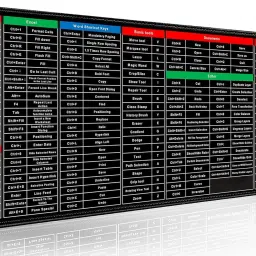 Tiree Shortcut Keys Keyboard & Mouse Pad Mats for Office Home Keyboard Pad Mousepad-image-46