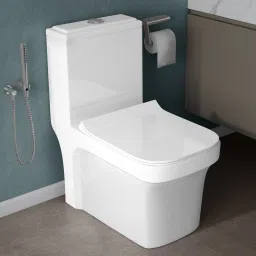 Commode for Toilet/One Piece Western Commode with Washdown Flush/ Commode with Soft Closing Toilet Seat - S Trap - (APS-LUNAR-21031) Western Commode-40