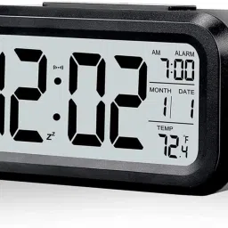 Digital Black Clock-8