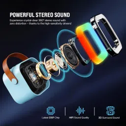 scholars Portable Karaoke Speaker with Bluetooth and Wireless Mic image 4