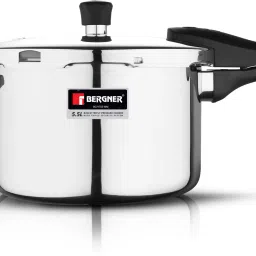 Argent Elements Triply Stainless Steel 5.5 L Outer Lid Pressure Cooker | 5.5 L Induction Bottom Pressure Cooker-image-36