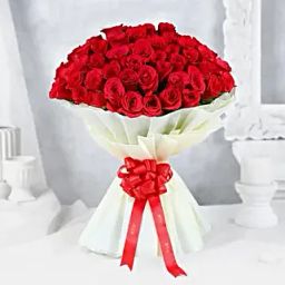 Majestic 50 Red Roses Bouquet-image-41