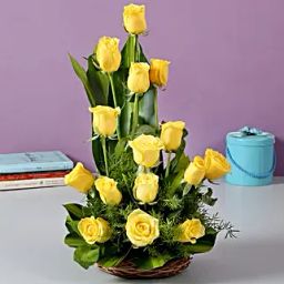 Sunshine Yellow Roses Bouquet-image-31
