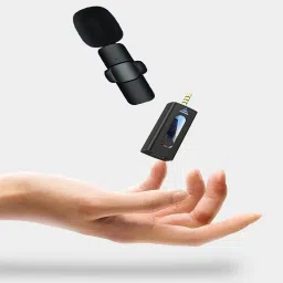gentle e kart Wireless Microphone for Android Mobiles Dual K-35 User Wireless Mic Microphone image 2