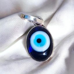 Round Shape EviL Eye Nazar Locket Pendant Metal Locket-image-30
