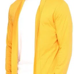 Men Jacket Style Full Sleeve Yellow Shrug-image-111