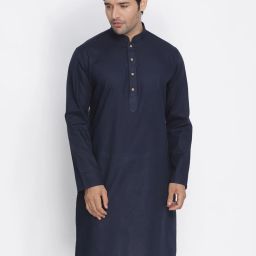 Men Solid Cotton Blend Straight Kurta-picture-20