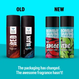 bombay shaving company Red Spice & Black Vibe 150ml x 4 Combo Deodorant Spray-For Men image 2